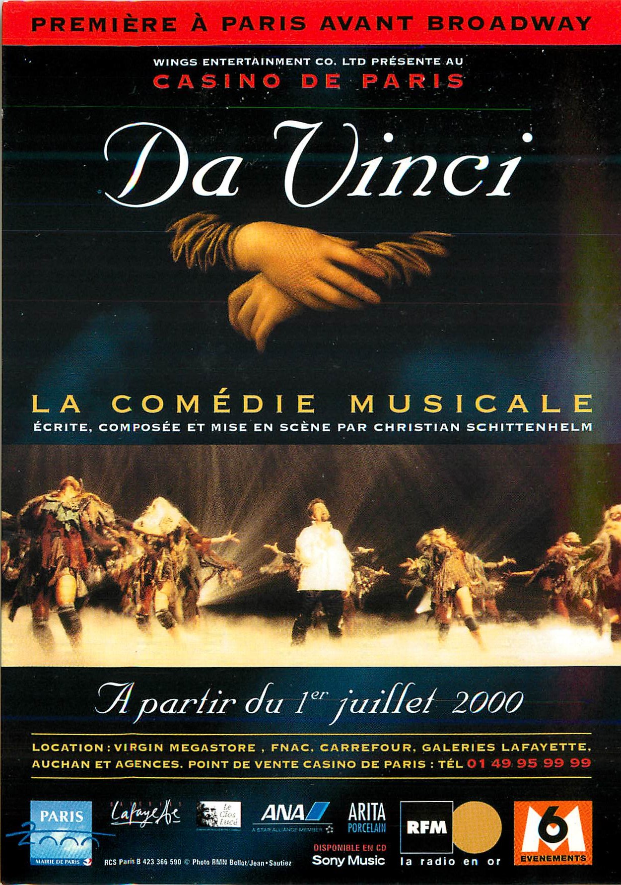 Da Vinci — La comédie musicale — présentée au Casino de Paris